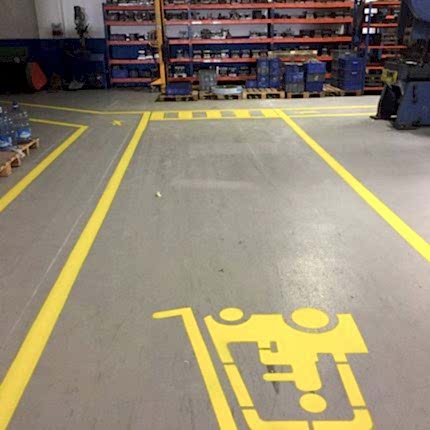 Fabrika İçi Yol ve Yön Çizgileri